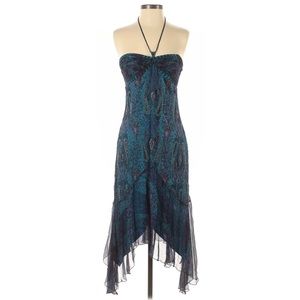 Blue Halter Dress by Laundry by Shelli Segal